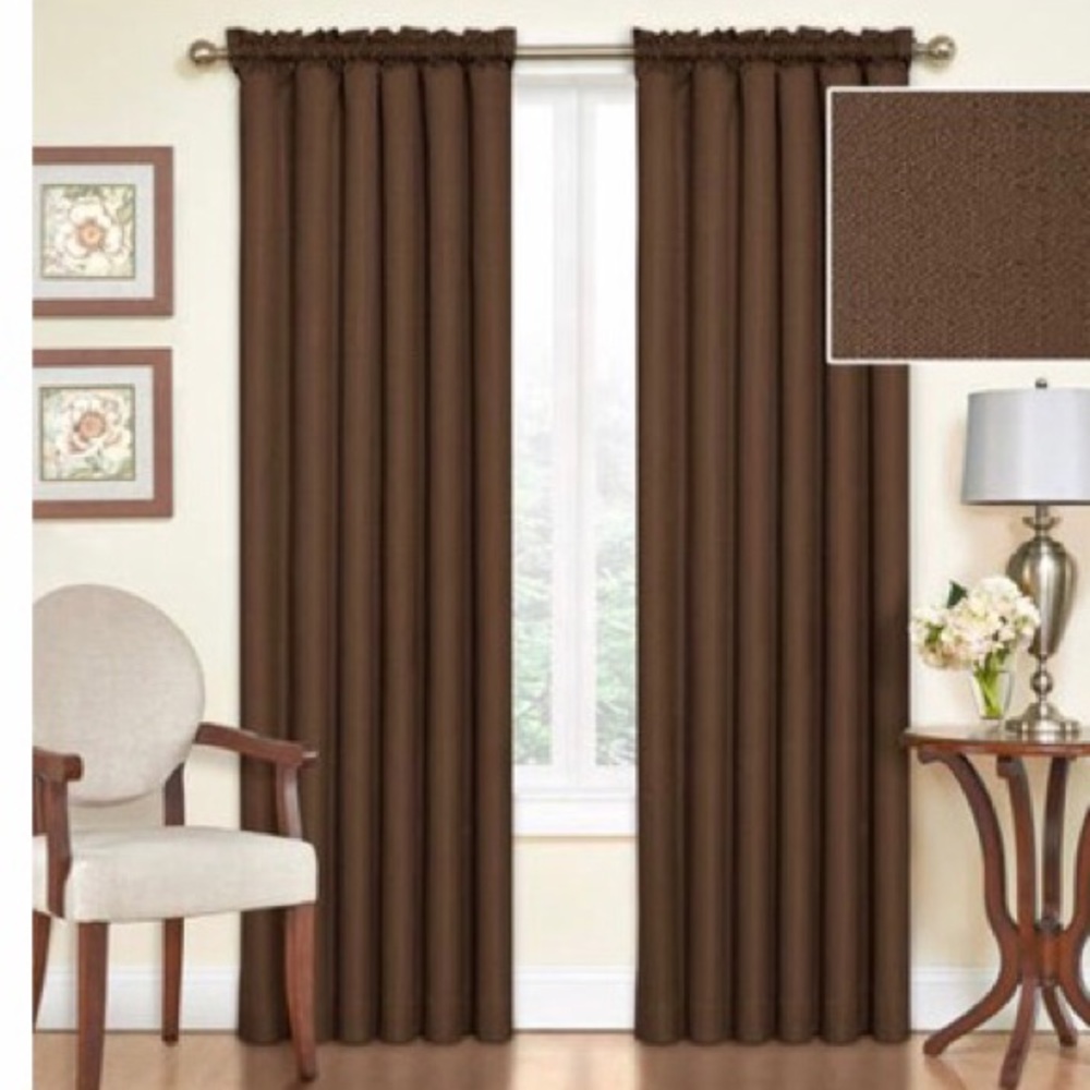 6 Eclipse Samara Blackout Curtains Espresso